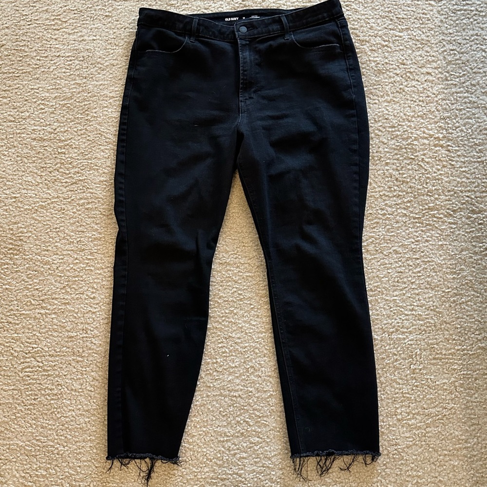 Black old navy straight jeans